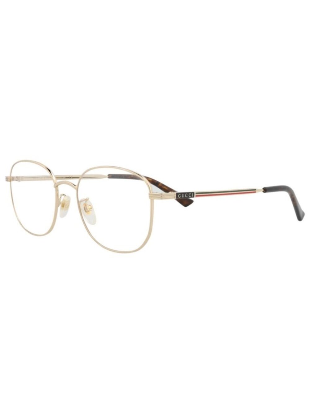 New Gucci Mens Round/Oval Gold Gold Transparent Fashion Designer Eyeglasses